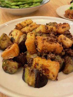 簡単!なすと厚揚げと挽き肉のピリ辛炒め-レシピのメイン写真