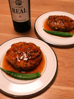 夏に♪オクラと大葉の和風ハンバーグ-レシピのメイン写真