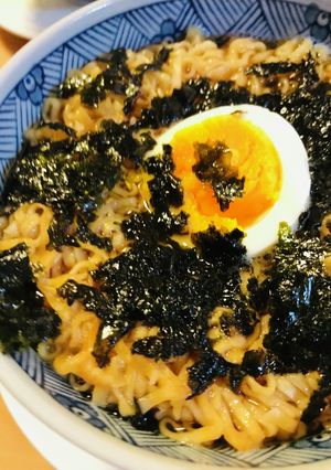 アレンジ●海苔玉子チキンラーメン-レシピのメイン写真