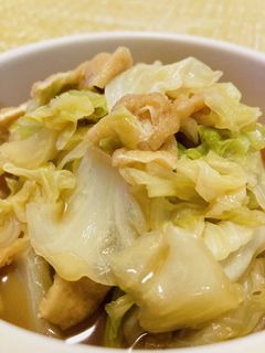 キャベツと油揚げの煮浸し-レシピのメイン写真