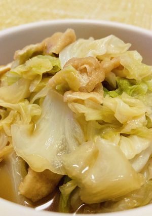 キャベツと油揚げの煮浸し-レシピのメイン写真
