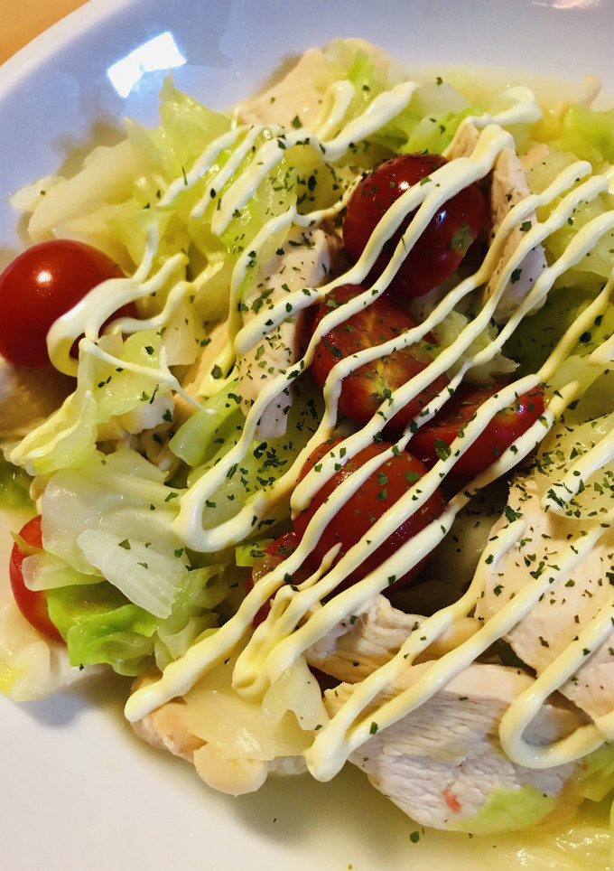 マヨかけ●鶏むね肉とキャベツの蒸し焼き-レシピのメイン写真