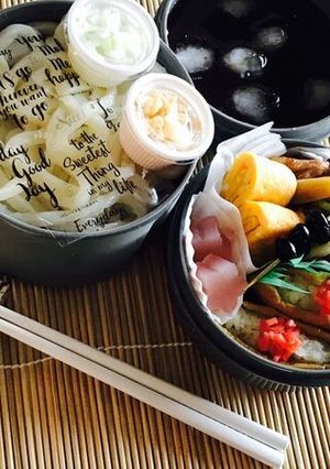 くっつかない冷え冷え～冷やしうどん弁当-レシピのメイン写真
