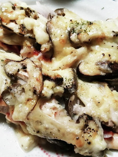 ササミのキノコたっぷりピザ風-レシピのメイン写真