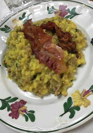 ひき肉とバジルのサフラン風味のリゾット-レシピのメイン写真