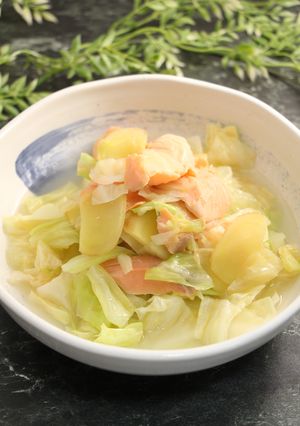 簡単！銀鮭とキャベツの生姜煮-レシピのメイン写真
