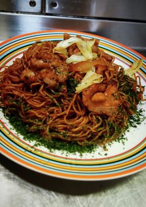 ホルモン焼きそば!❨(@≧↺≦@)❩wノ-レシピのメイン写真