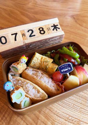 2022.7/28 小学生男子学童お弁当-レシピのメイン写真
