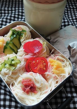 ❜22/7/28　彩りそうめん弁当-レシピのメイン写真
