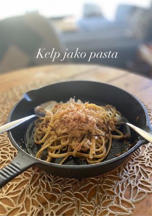 【北海道絶対美味しいエビじゃこパスタ】-レシピのメイン写真
