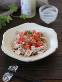 冷しゃぶのトマトと玉ねぎの柚子胡椒ダレ-レシピのメイン写真