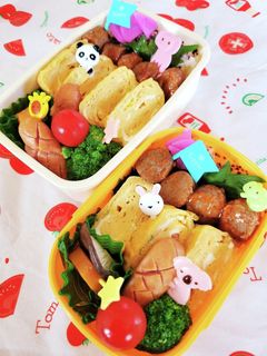 早楽鮮やか!!ミートボールのっけ弁☆-レシピのメイン写真