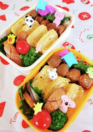 早楽鮮やか！！ミートボールのっけ弁☆-レシピのメイン写真