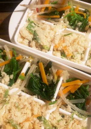 冷凍お弁当おかず♡ナムルと卯の花-レシピのメイン写真