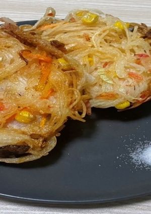 素材を味わうそうめんのかき揚げ-レシピのメイン写真