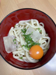 麺つゆで月見冷やしうどん-レシピのメイン写真