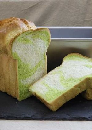 ピスタチオのマーブルミニ食パン-レシピのメイン写真