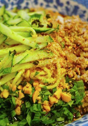 汁なし担々麺（冷製・温製）-レシピのメイン写真
