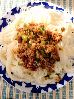 ピリ辛挽き肉★変わりそうめん-レシピのメイン写真