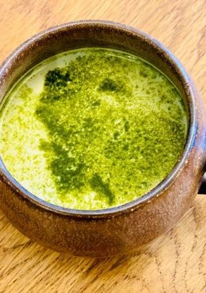 レンジで簡単ほうれん草ラテ-レシピのメイン写真