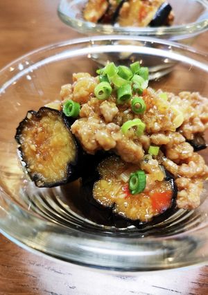 なすといえばコレ!揚げ浸しとひき肉餡-レシピのメイン写真