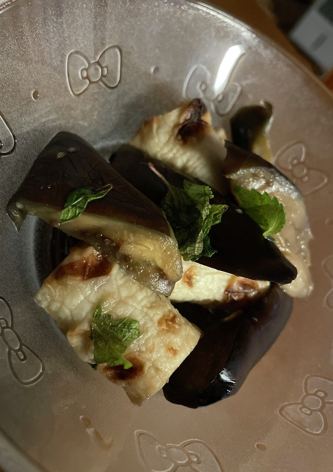 茄子と焼きちくわの焼き浸し　青紫蘇風味　-レシピのメイン写真