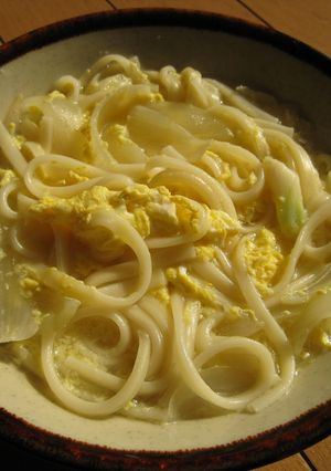 超簡単！３分で出来る　あっさり卵うどん-レシピのメイン写真
