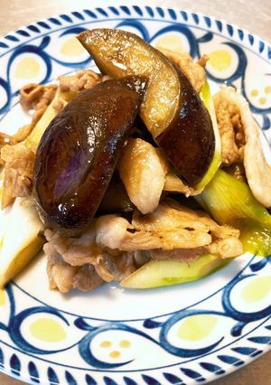 材料3つ!なすと豚肉の炒め物-レシピのメイン写真