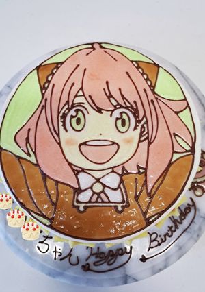 スパイファミリー　アーニャキャラケーキ-レシピのメイン写真