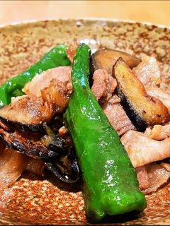 ナス ししとう 豚肉 簡単甘味噌炒め-レシピのメイン写真