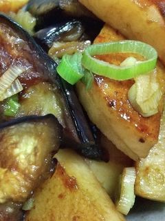なすと長芋のポン酢炒め-レシピのメイン写真