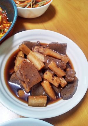 ゴボウとコンニャク甘辛煮-レシピのメイン写真