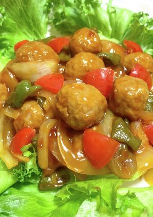 肉団子を酢豚に簡単アレンジ-レシピのメイン写真
