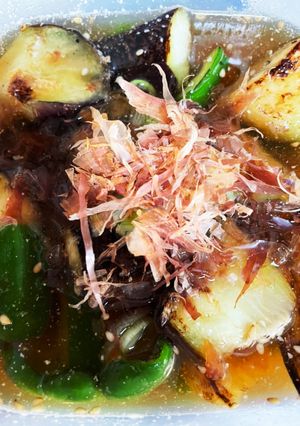 茄子とピーマンの冷製焼き浸し-レシピのメイン写真