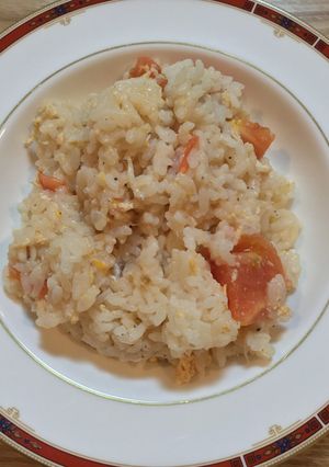 トマトとしらすの味噌汁おじや-レシピのメイン写真