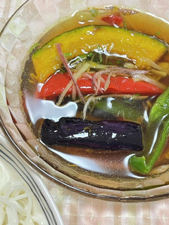 夏野菜つけ素麺-レシピのメイン写真