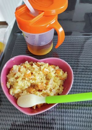 離乳食後期〜完了期　かぼちゃリゾット-レシピのメイン写真
