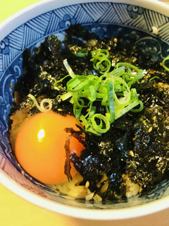 玉かけごはん●甜麺醤と韓国海苔の麦ごはん-レシピのメイン写真