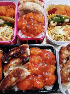 高校生息子、旦那、娘弁当(7/29)-レシピのメイン写真
