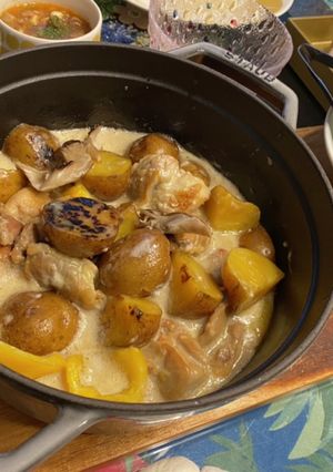 staubでシュクメルリ-レシピのメイン写真
