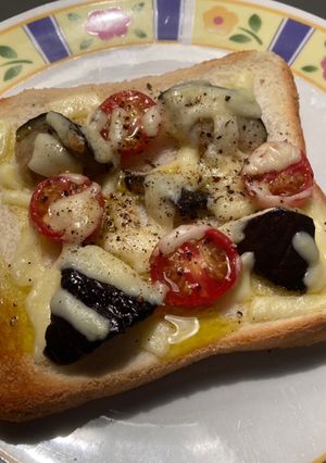 なすといえばコレ!なすとトマトのトースト-レシピのメイン写真