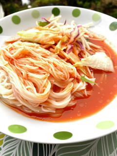 野菜ジュースの素麺-レシピのメイン写真