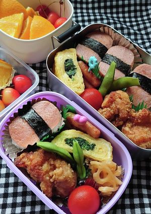 ❜22/7/29 長女、末娘弁当-レシピのメイン写真