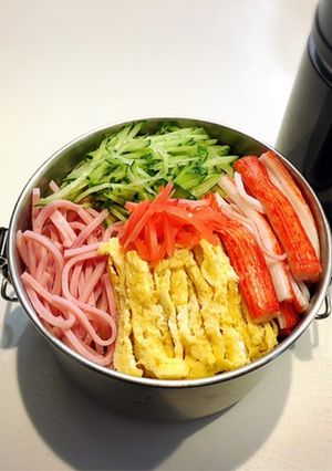 2022.07.29冷し中華弁当-レシピのメイン写真