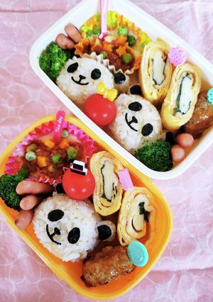 キャラ弁☆困った時のパンダ弁当☆-レシピのメイン写真