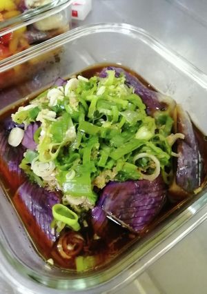 茄子の麺つゆネギダレ（なすといえばコレ）-レシピのメイン写真
