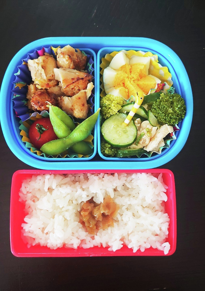 唐揚げ＆中華風ササミ弁当（小2♂）-レシピのメイン写真