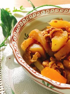 圧力鍋で簡単!豚肉大根の煮物-レシピのメイン写真