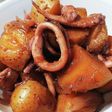 スルメイカと新じゃがのカレーバター醤油