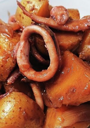 スルメイカと新じゃがのカレーバター醤油-レシピのメイン写真